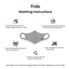 Frido Ultra Comfortable Unisex Gray Face Mask|Silver+Super Breathable Washable Medium Size Pack Of 1