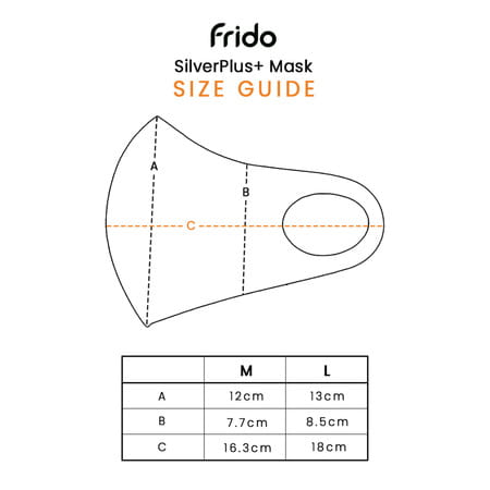 Frido Ultra Comfortable Unisex Gray Face Mask|Silver+Super Breathable Washable Medium Size Pack Of 1