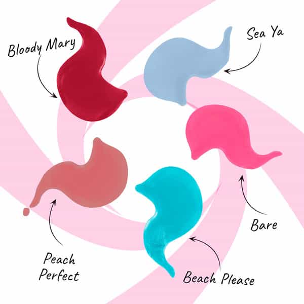 Myglamm Popxo Mini Nail Kit - Vacay-Bloody Mary | Perfect Peach | Beach Please | Pink - Nic | Sea Ya