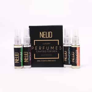 Neud Luxury Perfume Gift Set For Men | Citrus| Lavender| Cedarwood| Vanilla - 4 X 10ml Vials