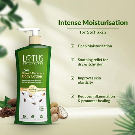 Lotus Botanicals 100% Cocoa & Murumuru Body Lotion 270ml