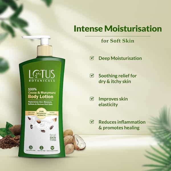 Lotus Botanicals 100% Cocoa & Murumuru Body Lotion 270Ml