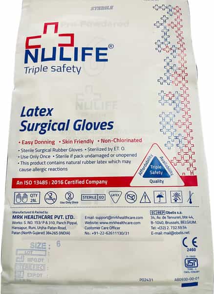 Nulife Sterile Gloves (6)