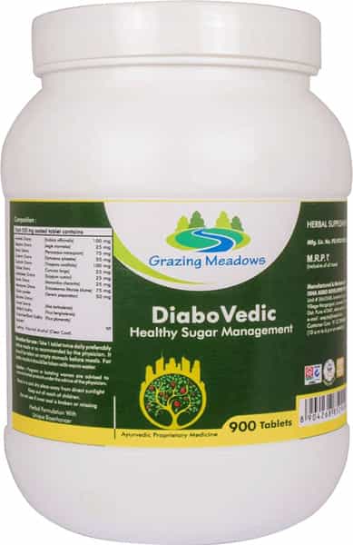Grazing Meadows Diabonorm 900 Tablets | Natural Supplement For Healthy Sugar Management (Pack Of 4)