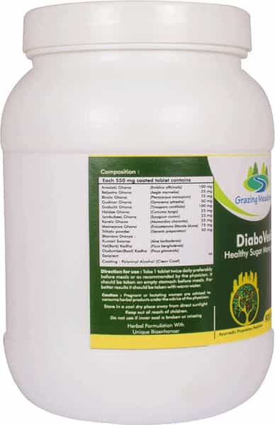 Grazing Meadows Diabonorm 900 Tablets | Natural Supplement For Healthy Sugar Management (Pack Of 4)