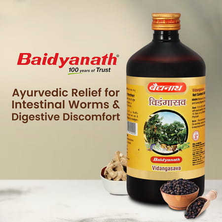 Baidyanath Vidangasava Syrup 450 Ml