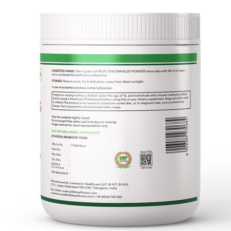 Inlife Diastan Plus Powder | Ayurvedic Herbal Supplement For Men & Women - 300g