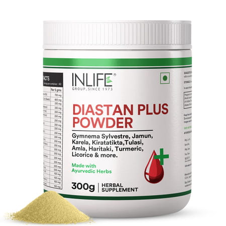 Inlife Diastan Plus Powder | Ayurvedic Herbal Supplement For Men & Women - 300g