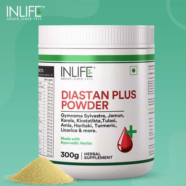Inlife Diastan Plus Powder | Ayurvedic Herbal Supplement For Men & Women - 300G