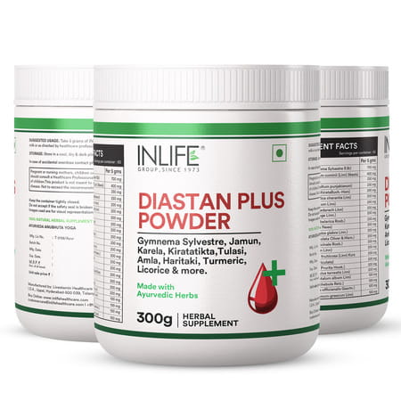 Inlife Diastan Plus Powder | Ayurvedic Herbal Supplement For Men & Women - 300g