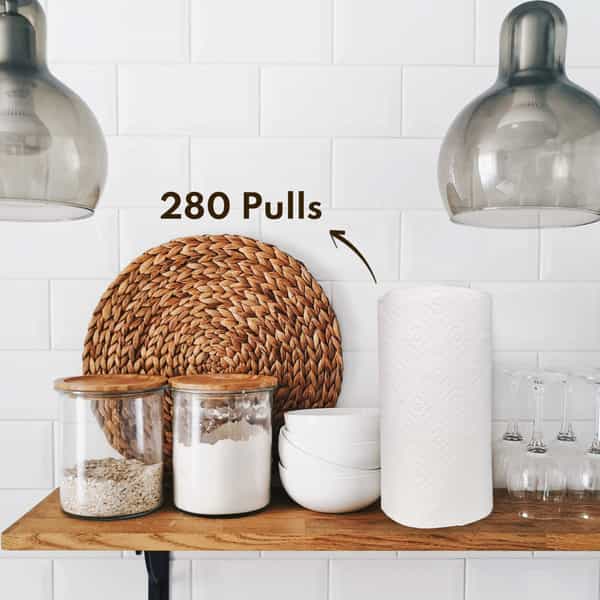 Imvelo 4 Ply Kitchen Tissue Paper Roll - 4 Rolls (560 Pulls) | Premium Kitchen Paper Towel