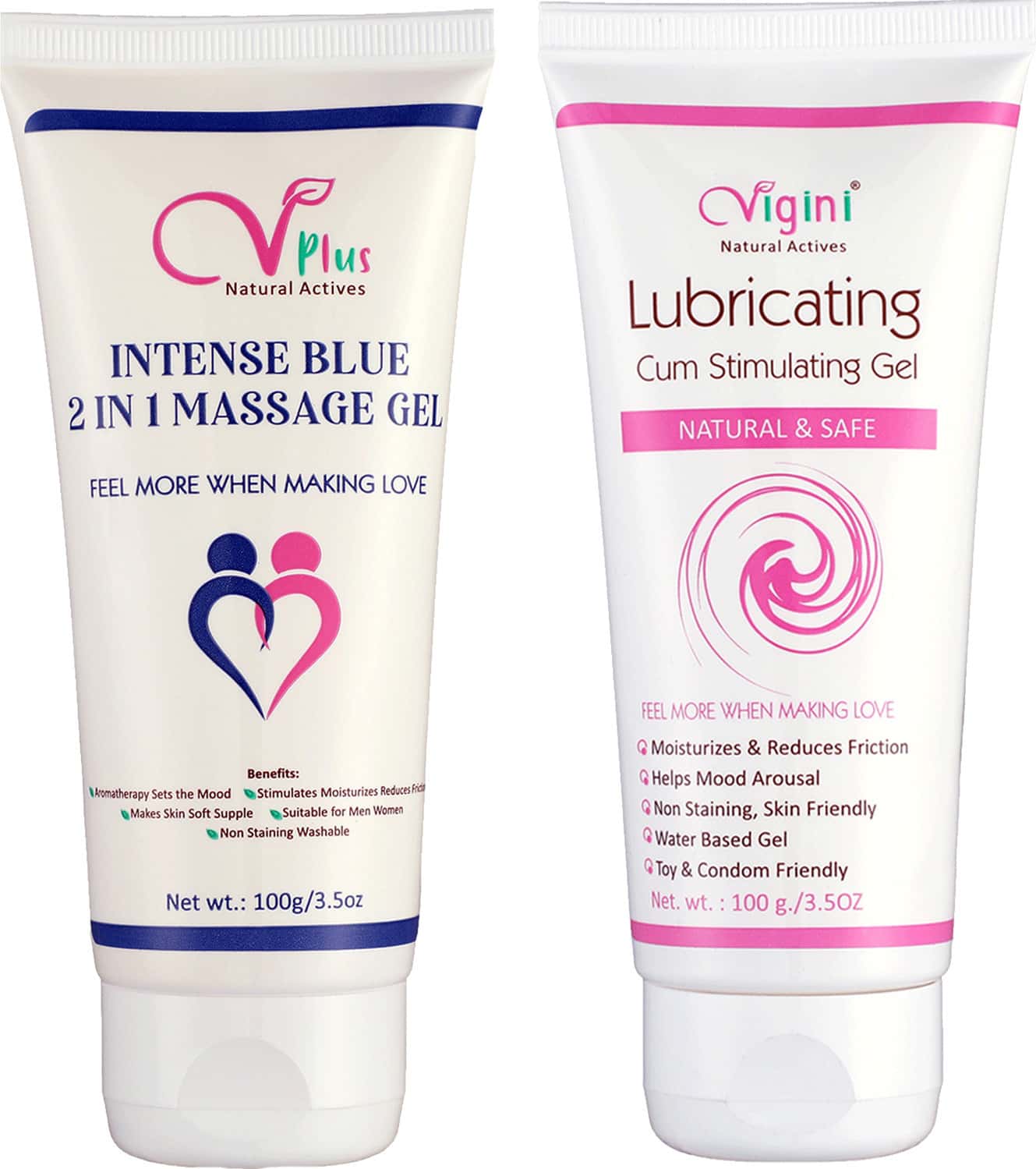 Vigini Cool Blue Sensual Lubricant Lube Long Time Increase Performance Booster Gel Man Women 200ml