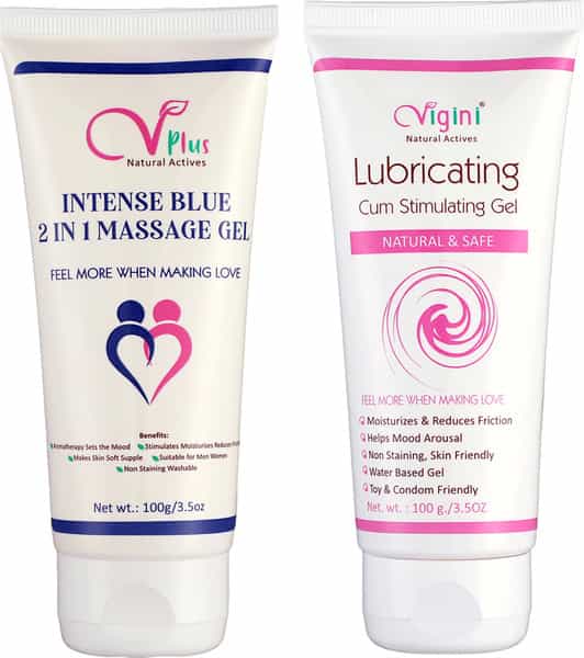 Vigini Cool Blue Sensual Lubricant Lube Long Time Increase Performance Booster Gel Man Women 200Ml