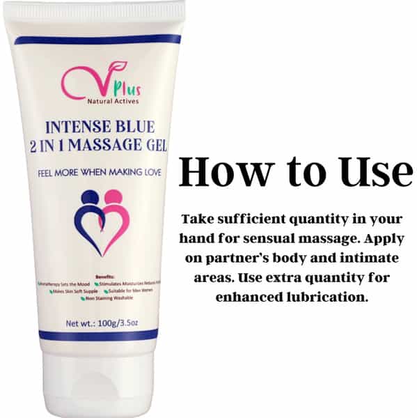 Vigini Cool Blue Sensual Lubricant Lube Long Time Increase Performance Booster Gel Man Women 200Ml