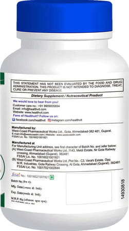 Healthvit Olive Leaf Extract (20% Powerful Oleuropein) 700 Mg - 60 Capsules