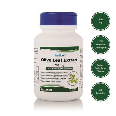 Healthvit Olive Leaf Extract (20% Powerful Oleuropein) 700 Mg - 60 Capsules