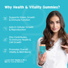 Nutriburst Health & Vitality Gummies With Multivitamins & Biotin (30 Gummies)(Mixed Berry Flavor)