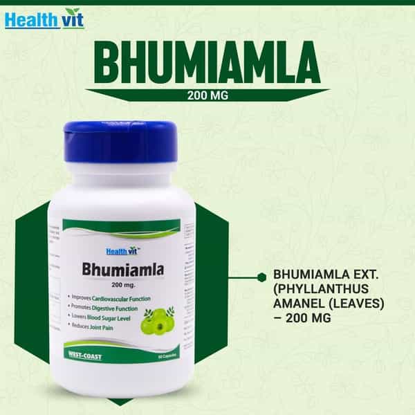Healthvit Bhumiamla 200 Mg For Liver Cleanse -60 Capsules