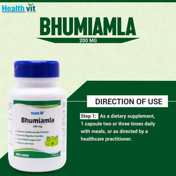 Healthvit Bhumiamla 200 Mg For Liver Cleanse -60 Capsules
