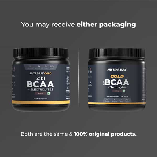 Nutrabay Gold Bcaa 2:1:1 With Electrolytes|5G Bcaa | Pre/Post Workout Energy Drink|250G | Cola