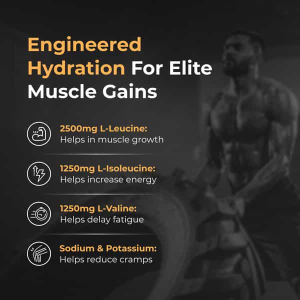 Nutrabay Gold Bcaa 2:1:1 With Electrolytes|5G Bcaa | Pre/Post Workout Energy Drink|250G | Cola