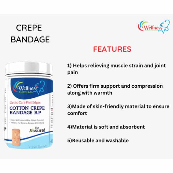 Crepe Bandage 6Cmx4mts
