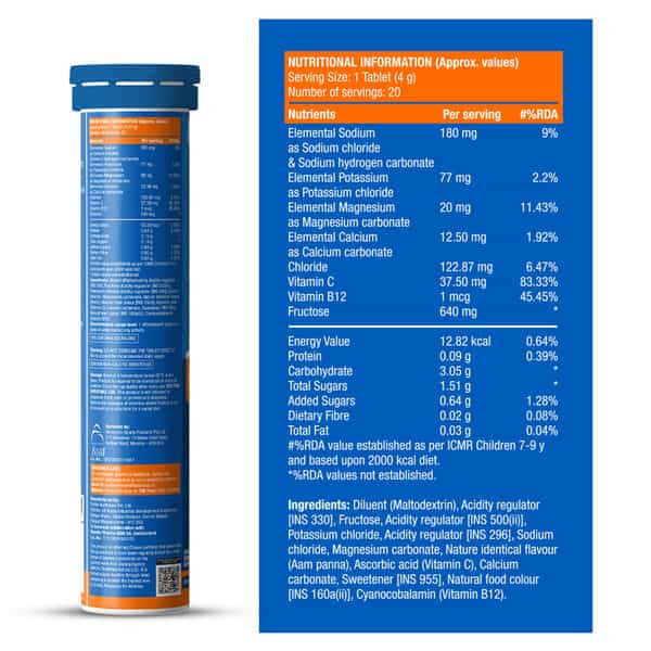 Fast&Up Reload Electrolyte Energy And Hydration Fizzy Apple - 20 Tablets