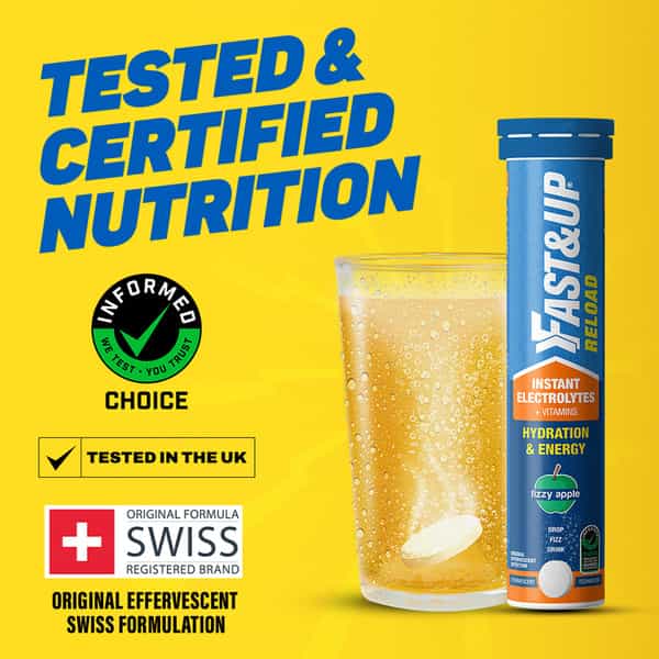 Fast&Up Reload Electrolyte Energy And Hydration Fizzy Apple - 20 Tablets