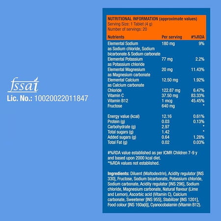 Fast&Up Reload Electrolyte Energy And Hydration Fizzy Apple - 20 Tablets