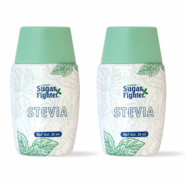 Sugar Fighter Stevia Liquid - Zero Calories - Natural Stevia - Sugar-Free Combo - 30 Ml (Pack Of 2)