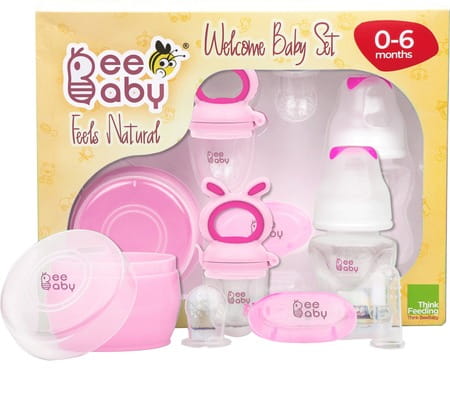 Beebaby Newborn Welcome Baby Set / Gift Set. 0m+ (Pink)