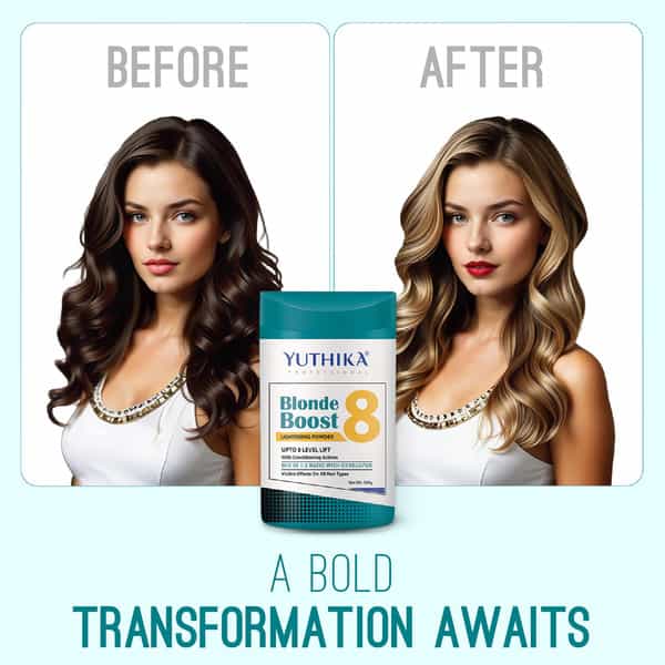 Yuthika Professional Blonder Powder For Hair 500G Multi Techniques Hair Lightning Powder