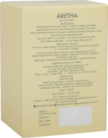 Ajmal Aretha Edp For Women 100ml & Deep Earth Edt For Men & Women 250ml Combo Pack 2 (Total 350ml)