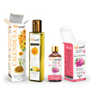 Pack Of 2 Rose Geranium Essential Oil & Calendula Carrier Oil - 100% Pure & Natural Oil