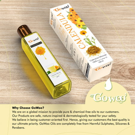 Pack Of 2 Rose Geranium Essential Oil & Calendula Carrier Oil - 100% Pure & Natural Oil