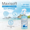 Maxisoft Sea Breeze Sanitizer Spray | Aloe Vera Neem & Vitamin E (500 Ml Pack Of 2)