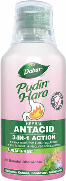Dabur Pudin Hara Herbal Antacid Suspension 200Ml