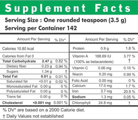 Ayurvedic Life Wheatgrass 500gms Powder (Pack Of 4)