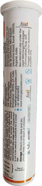 Orange Packets Apple Cider Vinegar - B12 B6 & Pomegranate Extract - 20 Effervescent Tablets -Apple