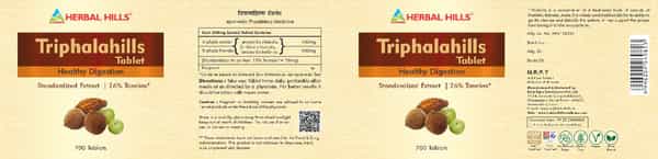 Herbal Hills Triphala 700 Tablets Value Pack - Pack Of 2