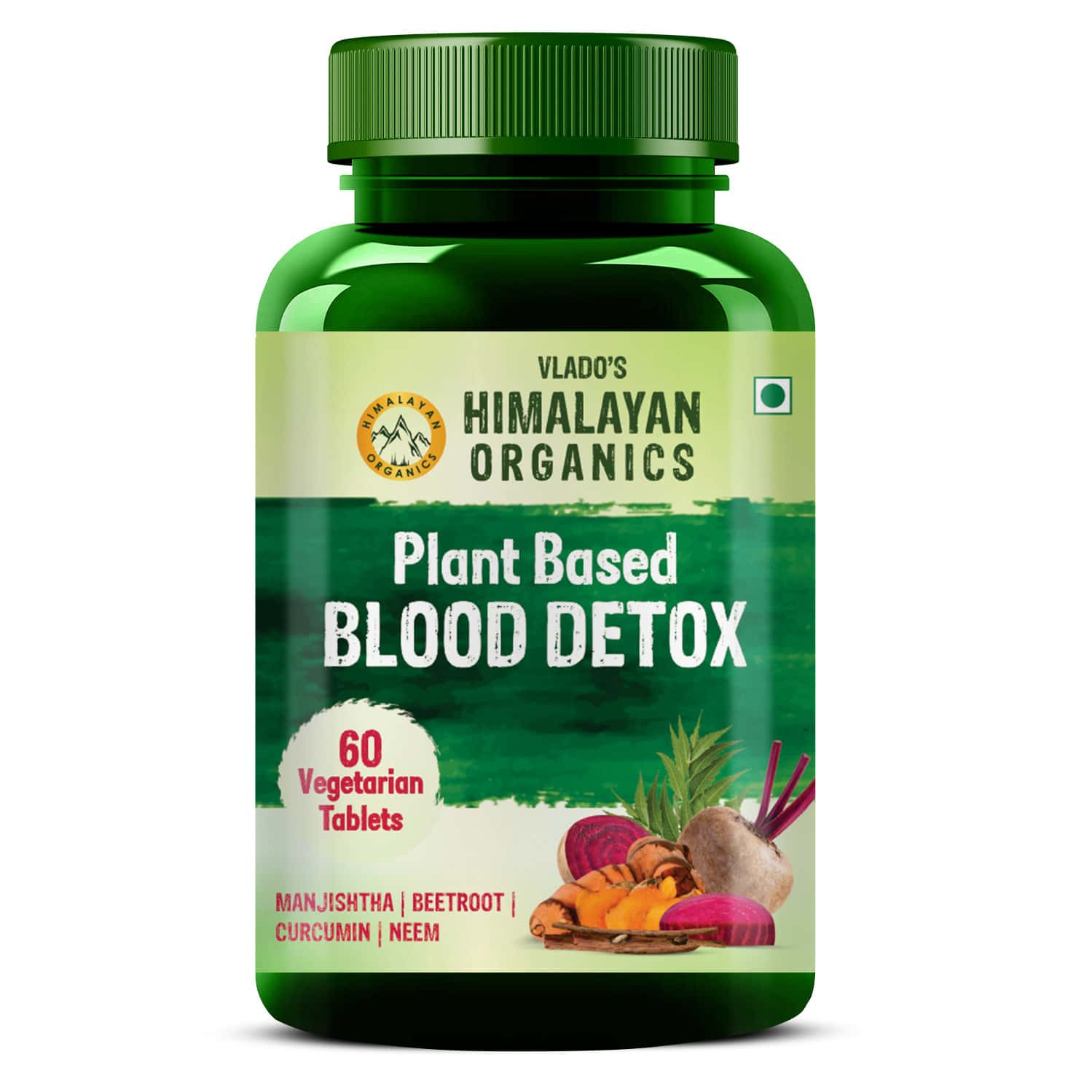 Himalayan Organics Plant Based Blood Detox | Bottle | 60 Veg Capsules