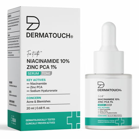 Dermatouch 10% Niacinamide Serum For Acne & Blemishes| Oil Balancing | For Acne Prone Skin |20ml