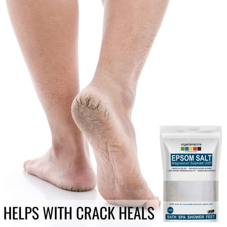 Organix Mantra Epsom Salt | Crystal & Bath | For Refreshing Bath Soak | Relieves Aches & Pain - 1 Kg