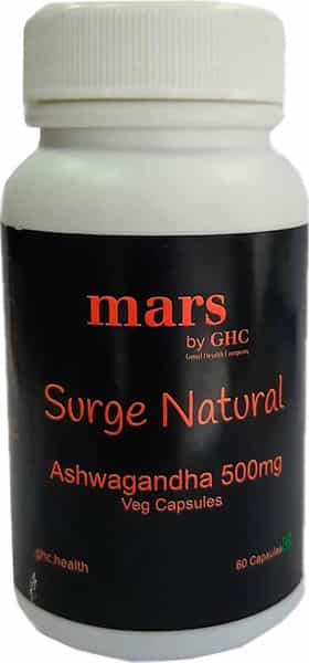 Mars By Ghc Ashwagandha Tablets For Men | Herbal Energy Booster|Surge Natural|