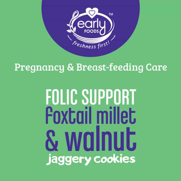 Early Foods Foxtail Millet & Walnut Jaggery Cookies 150G