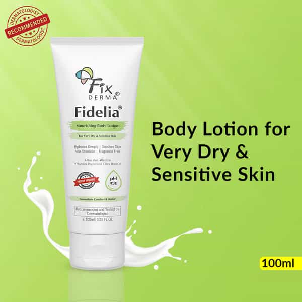 Fixderma Fidelia Nourishing Body Lotion With Rice Brain Oil Aloe Vera - 100 Ml
