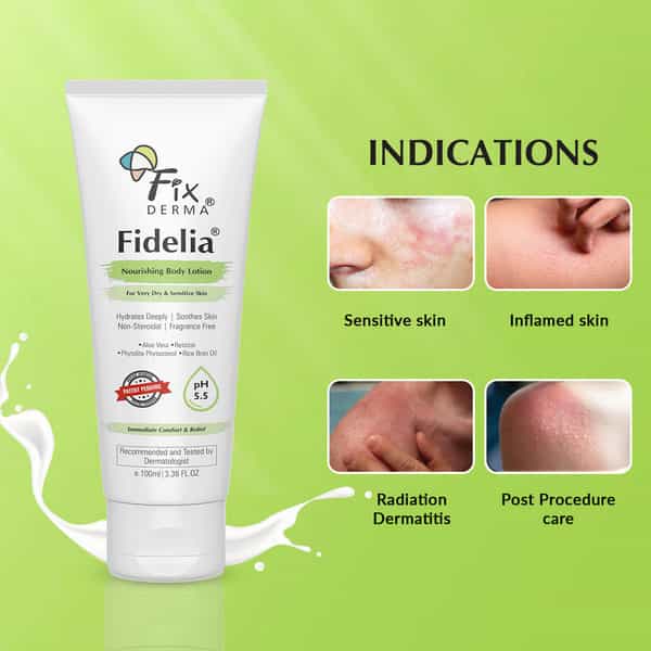 Fixderma Fidelia Nourishing Body Lotion With Rice Brain Oil Aloe Vera - 100 Ml