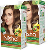 Nisha Creme Hair Color 4.3 Golden Brown 120Gm Pack Of 2 | Ammonia Free Permanent Hair Colour