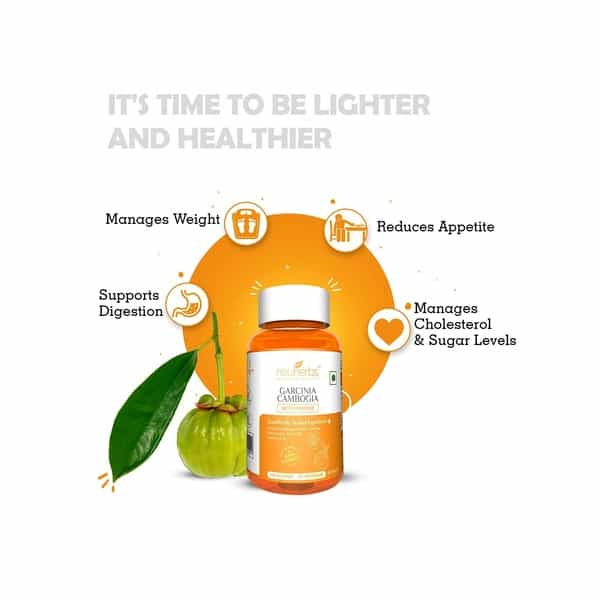 Neuherbs Garcinia Cambogia With Piperine 1540 Mg For Weight Management - 60 Veg Capsules