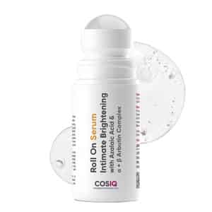 Cos-iq Intimate Brightening Roll-on Serum - With Azelaic Acid & Alpha + Beta Arbutin Complex | 40ml